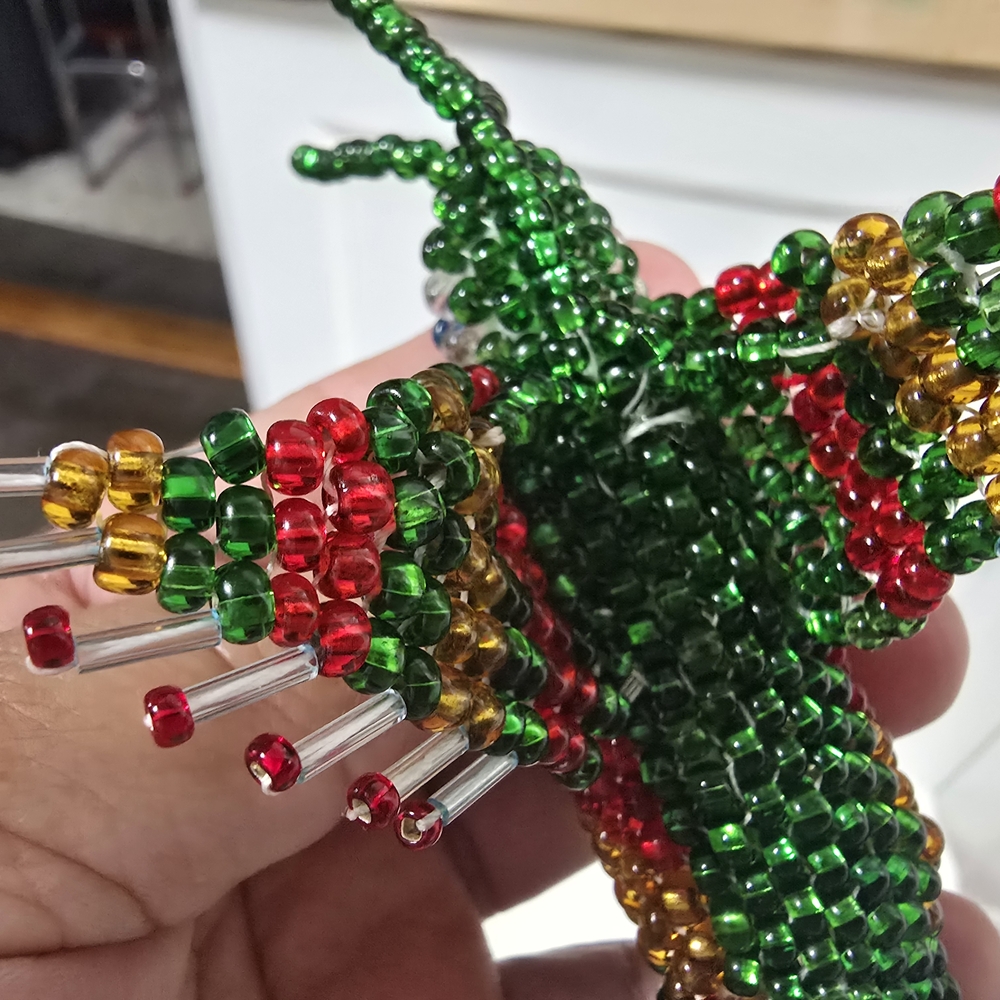 Colorful Beaded Hummingbird Keychain - Picture 13 of 14